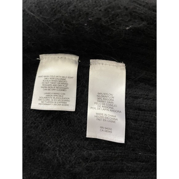 Rachel Roy Rabbit Hair Blend‎ Cardigan Sweater Women's Large Gold Buttons - Picture 7 of 7